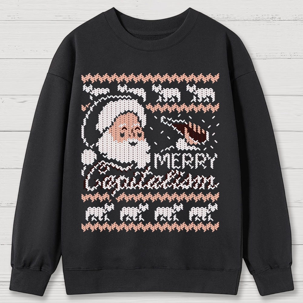 Merry Capitalism Cotton Sweatshirts