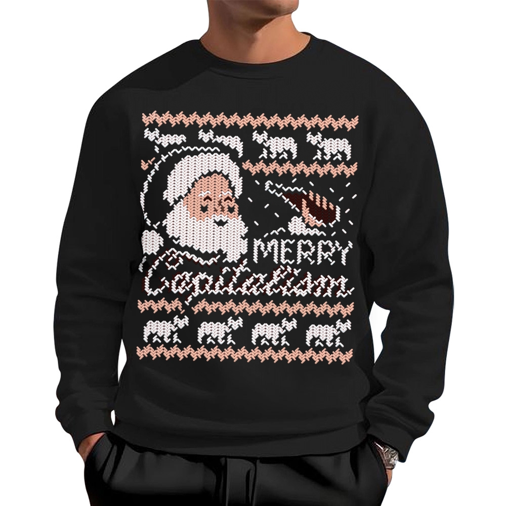 Merry Capitalism Cotton Sweatshirts