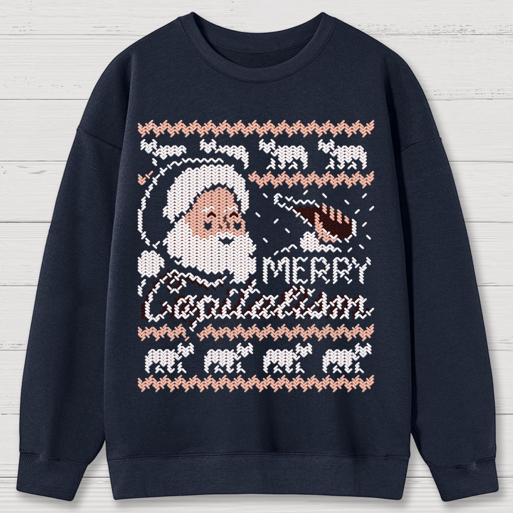 Merry Capitalism Cotton Sweatshirts
