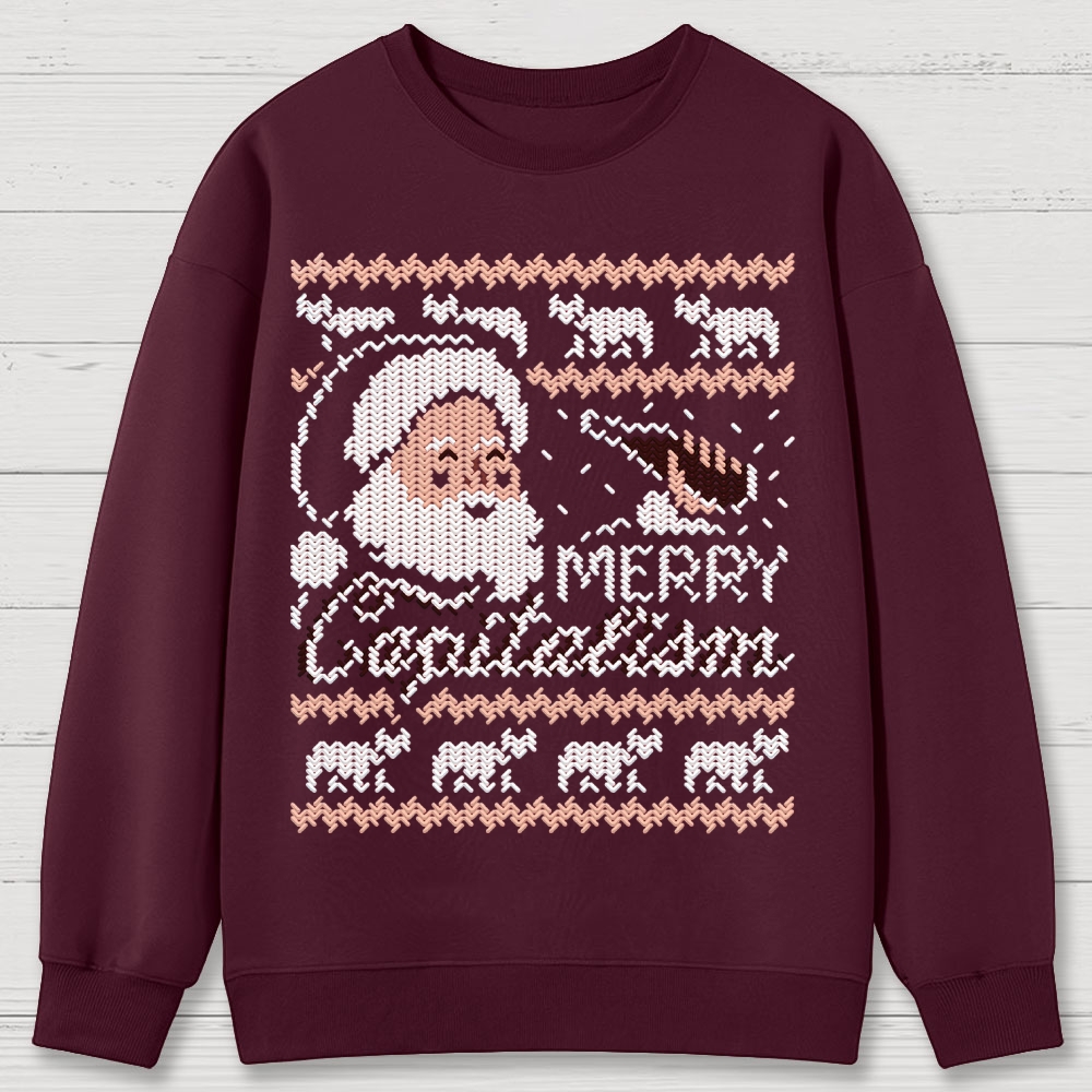 Merry Capitalism Cotton Sweatshirts