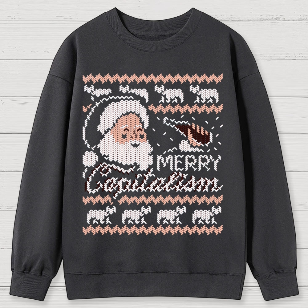 Merry Capitalism Cotton Sweatshirts