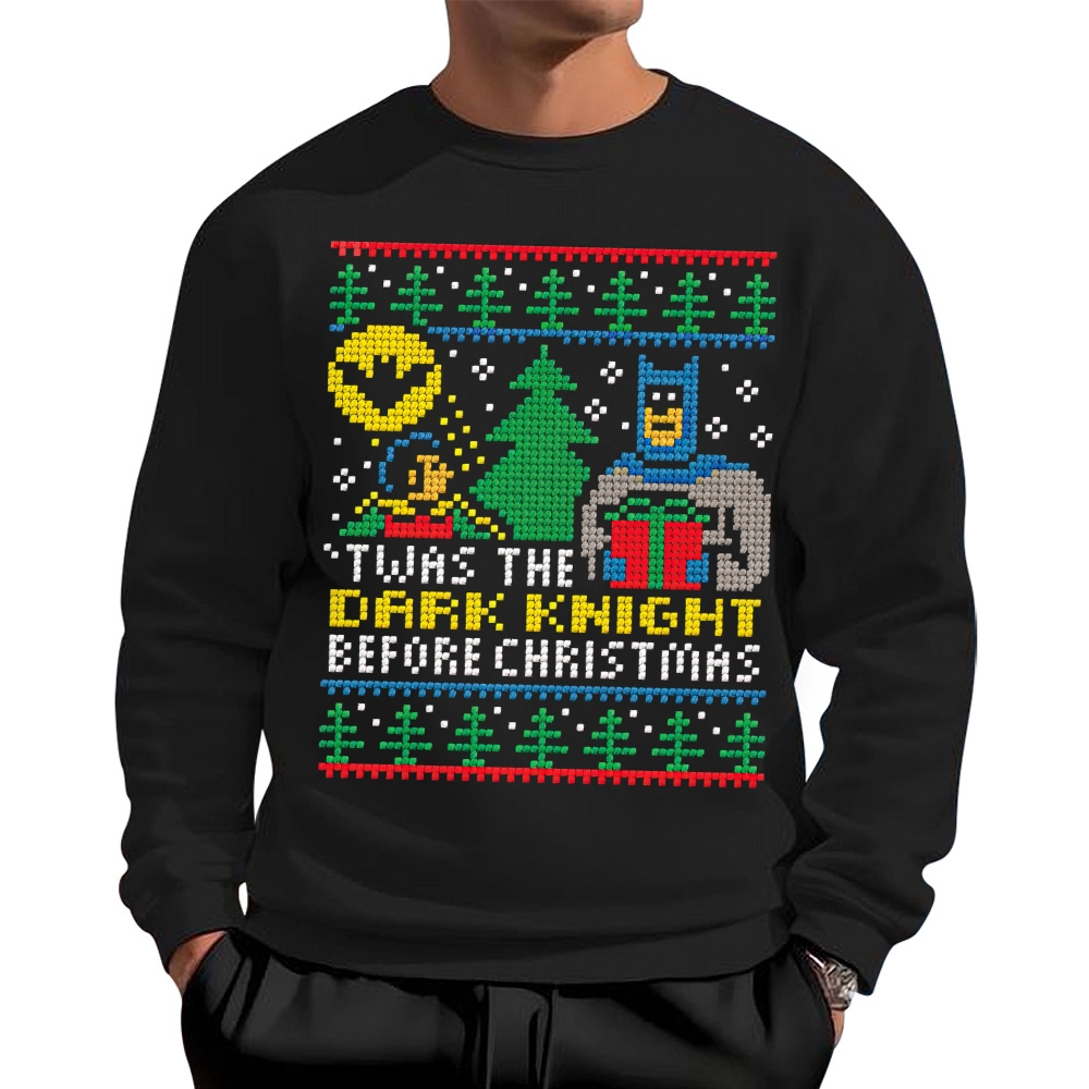 Dark Knight Before Christmas Cotton Sweatshirts