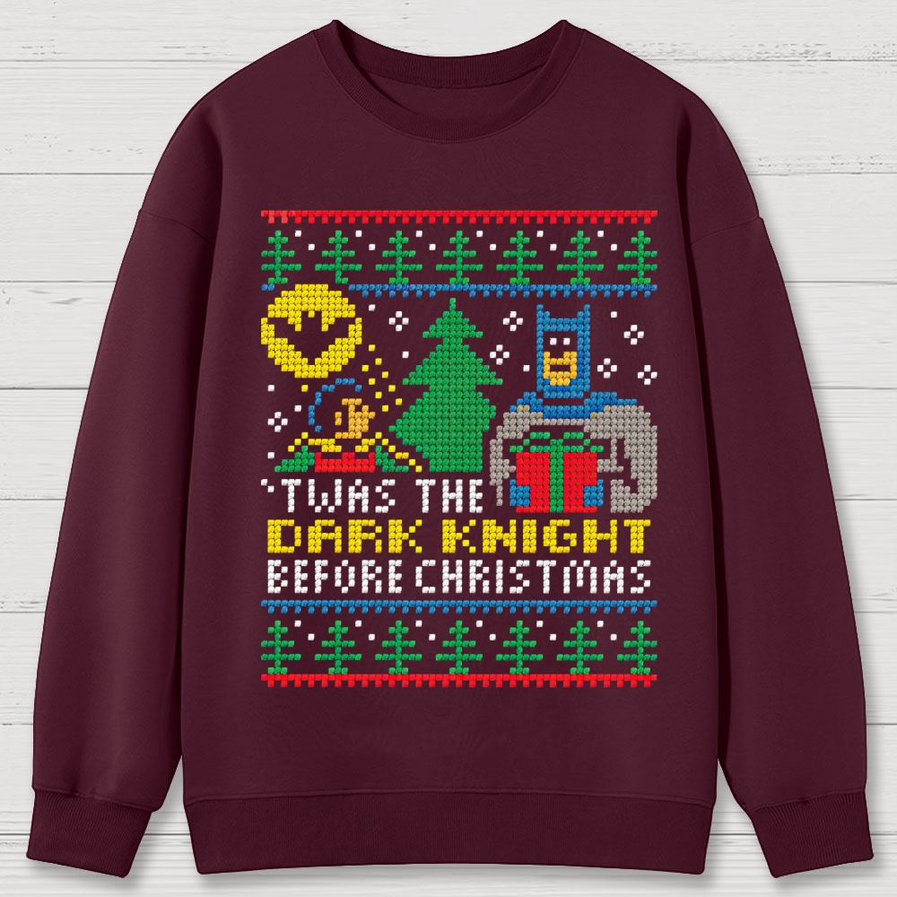 Dark Knight Before Christmas Cotton Sweatshirts