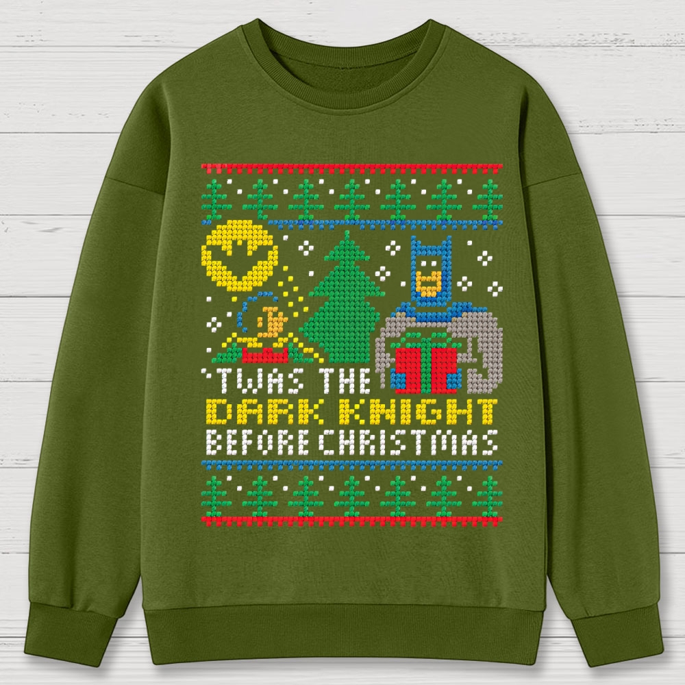 Dark Knight Before Christmas Cotton Sweatshirts