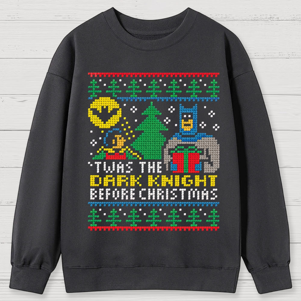 Dark Knight Before Christmas Cotton Sweatshirts
