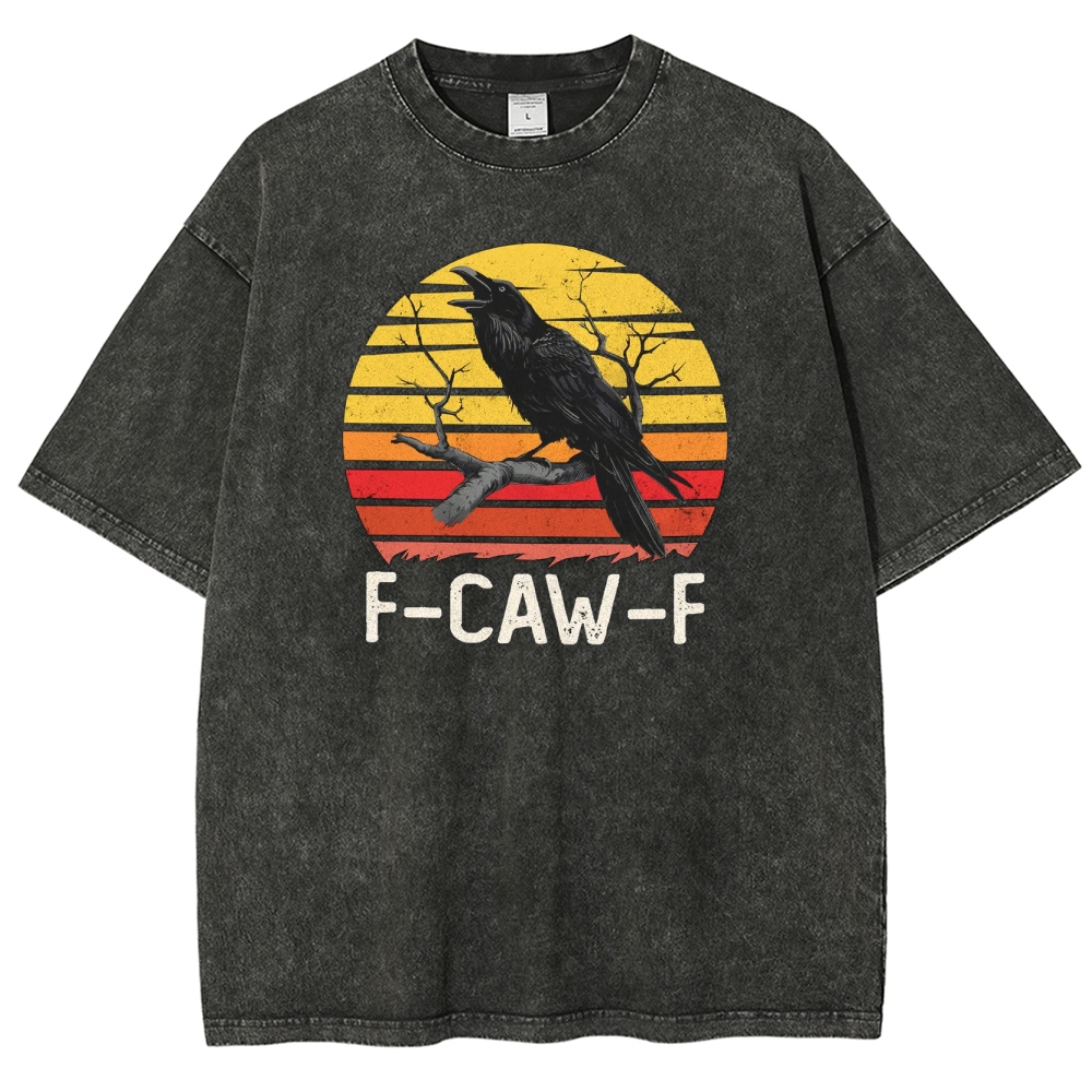 F-CAW-F Raven Retro Washed T-Shirt