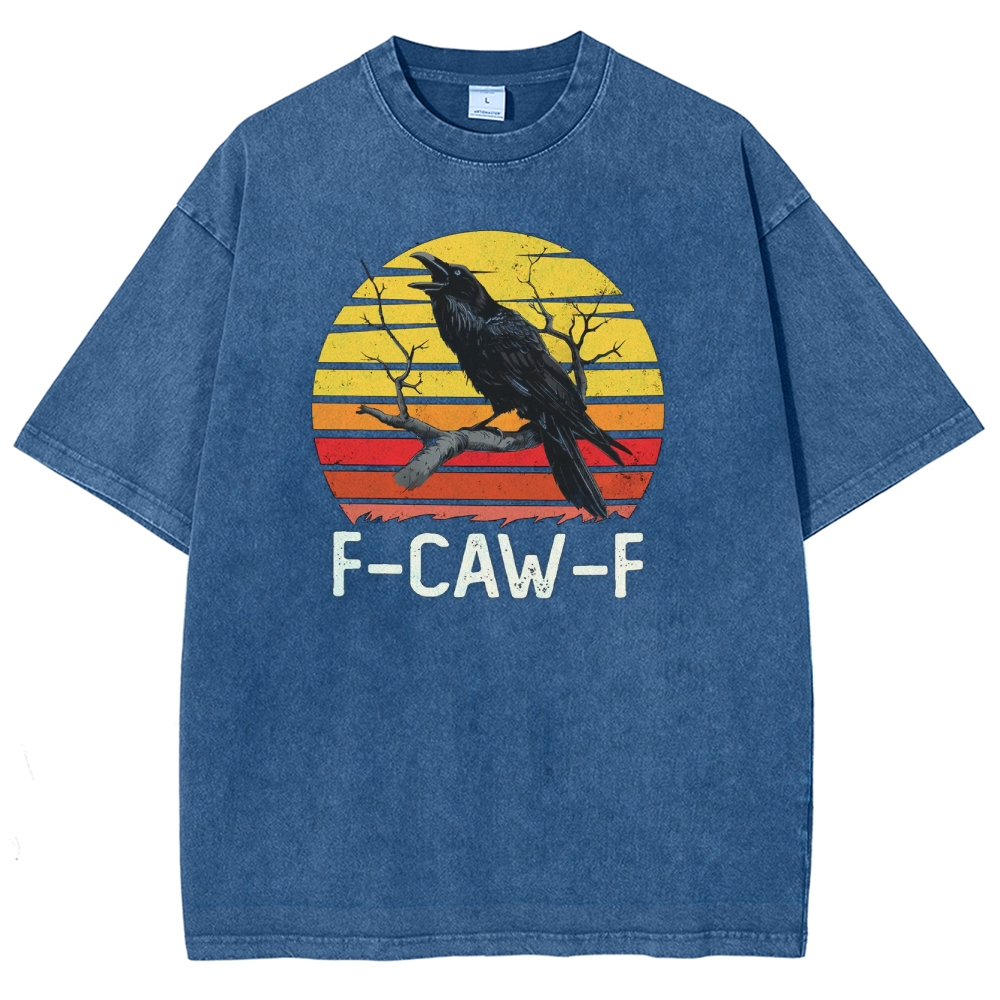 F-CAW-F Raven Retro Washed T-Shirt