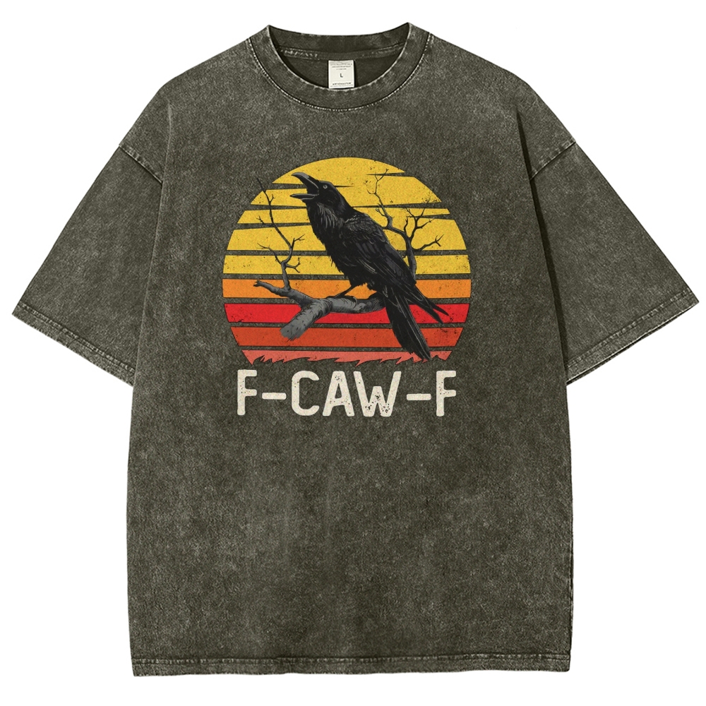 F-CAW-F Raven Retro Washed T-Shirt