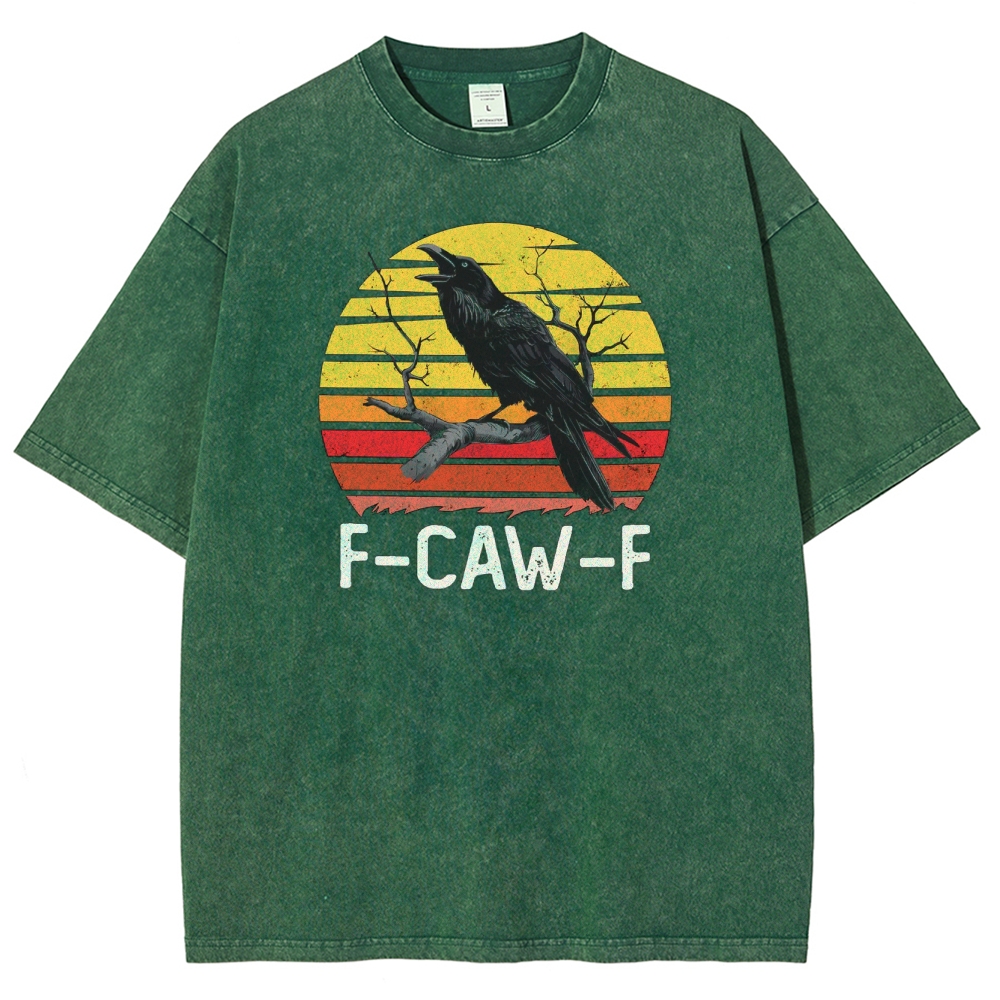 F-CAW-F Raven Retro Washed T-Shirt