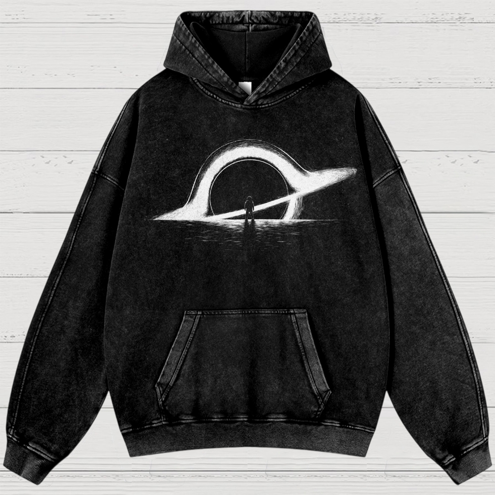 Black Holes In Space And Time Washed Hoodies 