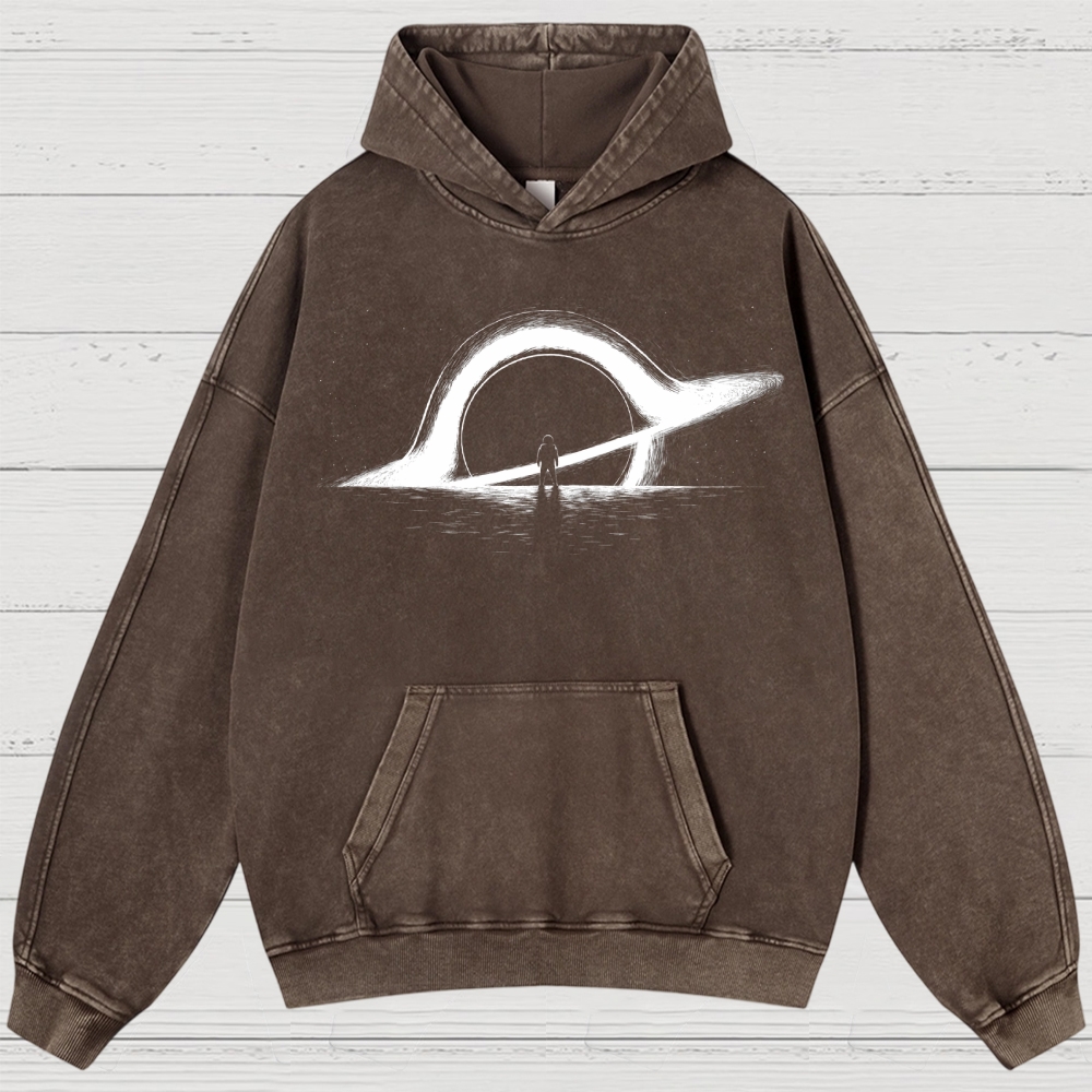 Black Holes In Space And Time Washed Hoodies 