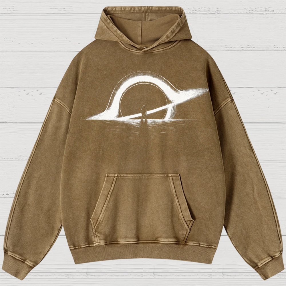 Black Holes In Space And Time Washed Hoodies 