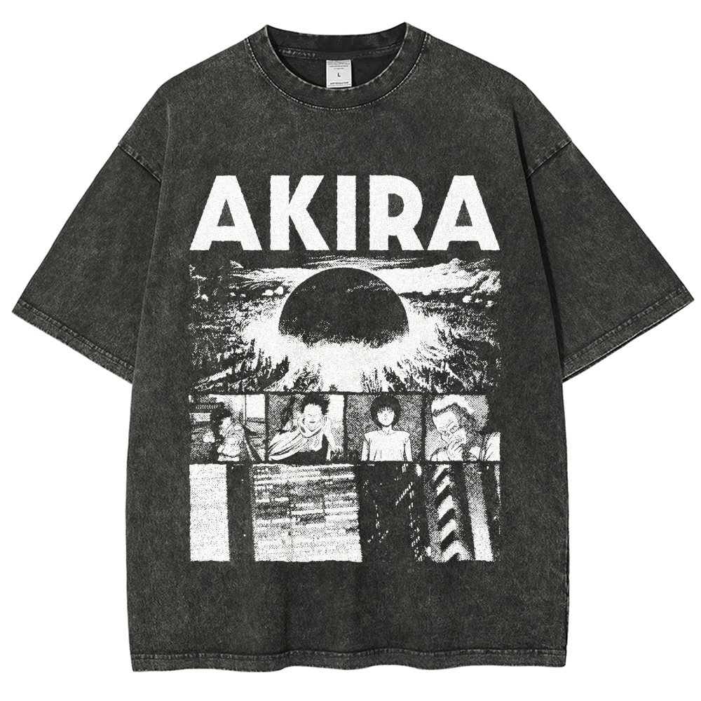 Cyberpunk Graphic Washed T-Shirt