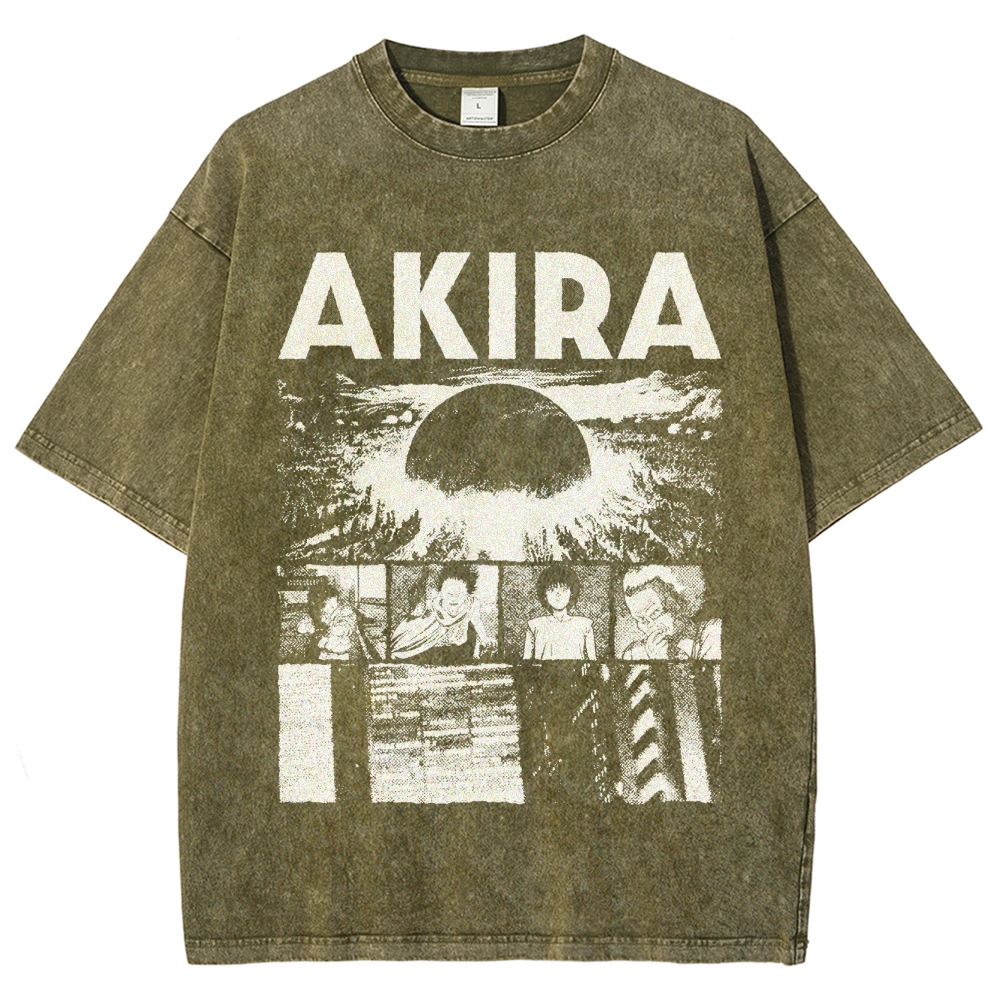 Cyberpunk Graphic Washed T-Shirt