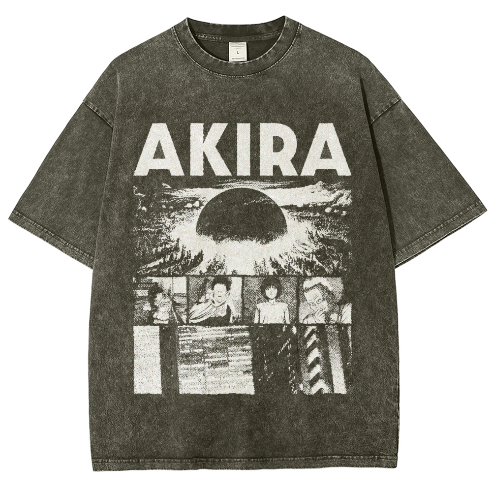 Cyberpunk Graphic Washed T-Shirt