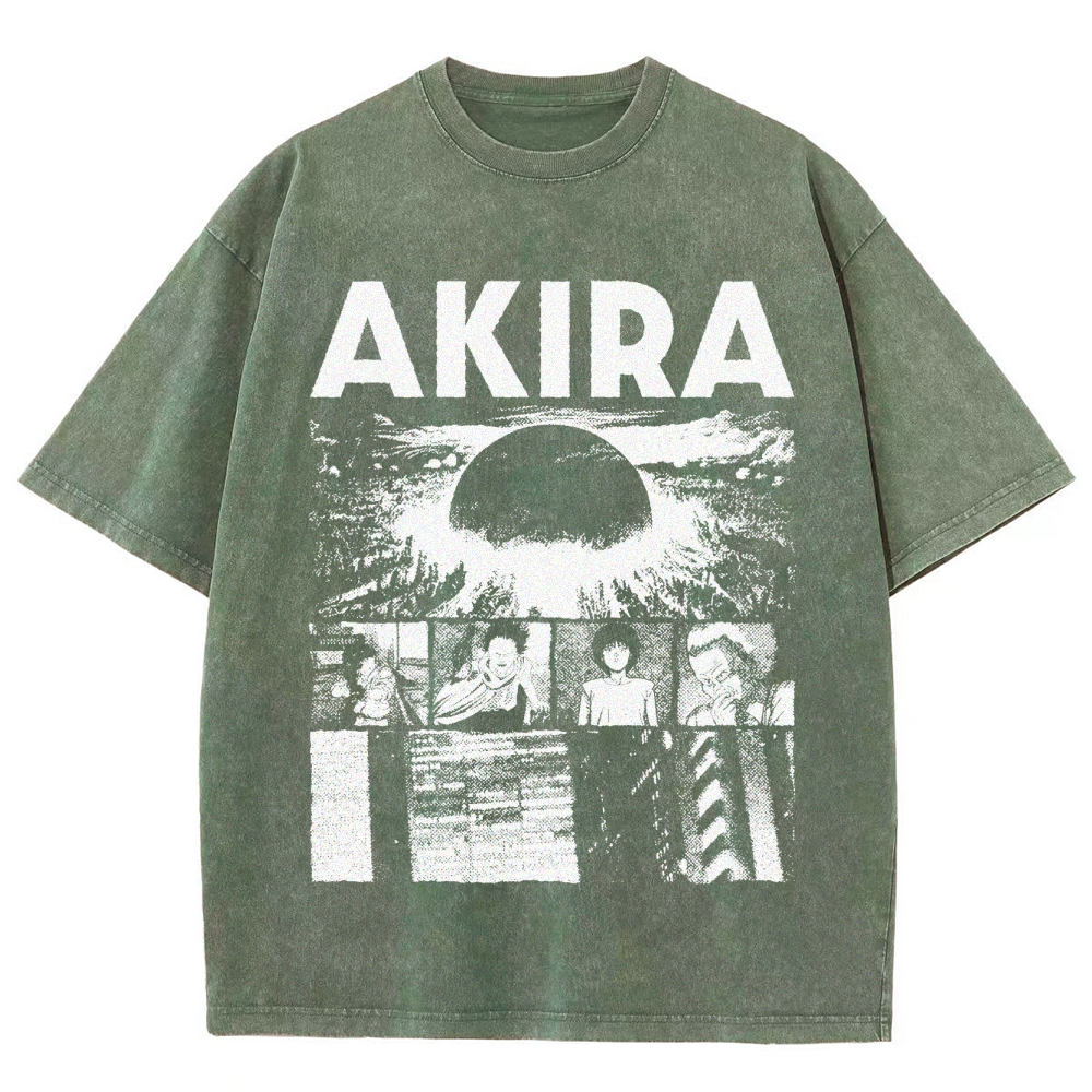 Cyberpunk Graphic Washed T-Shirt