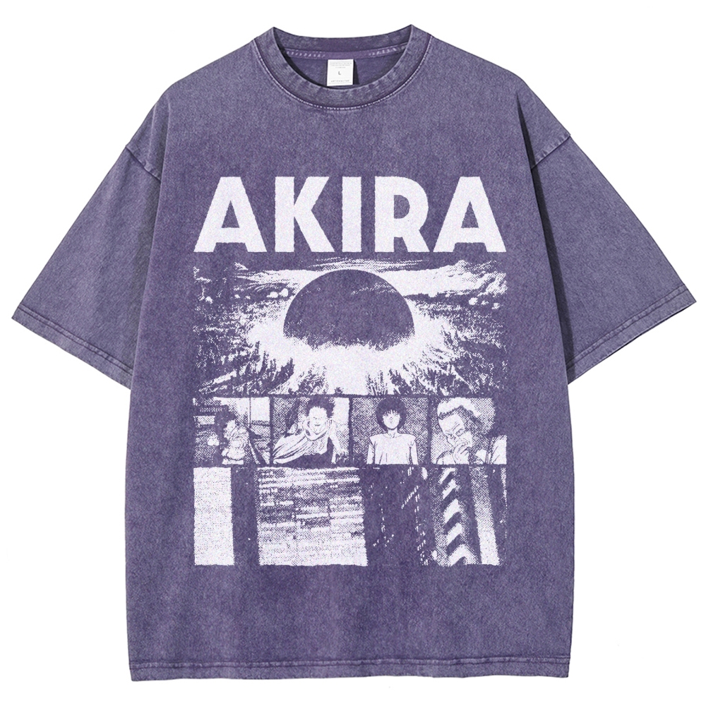 Cyberpunk Graphic Washed T-Shirt