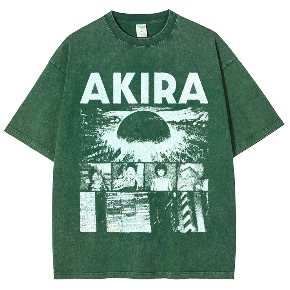 Cyberpunk Graphic Washed T-Shirt
