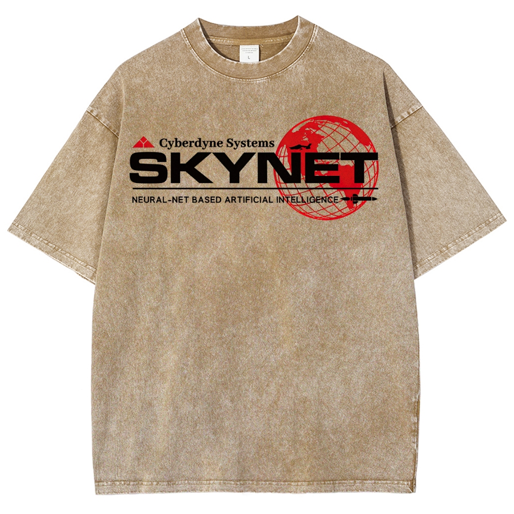 Skynet Cyberdyne Systems Washed T-Shirt