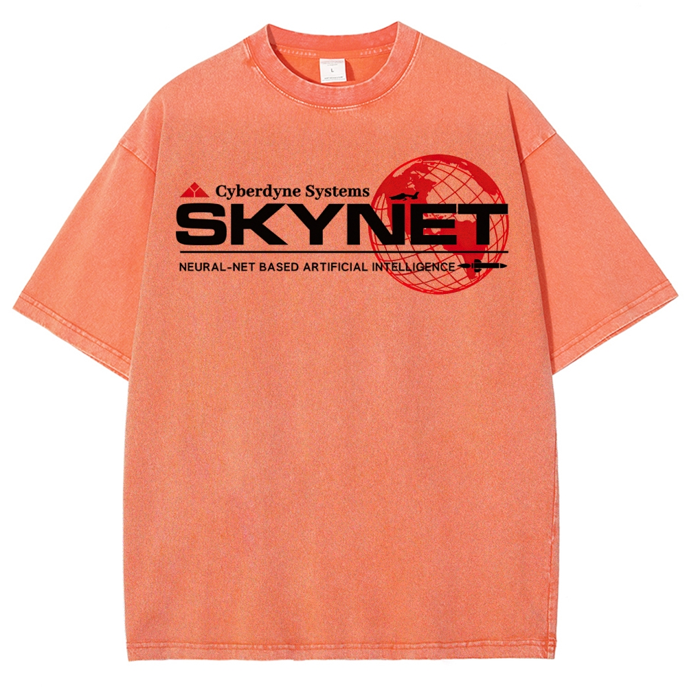 Skynet Cyberdyne Systems Washed T-Shirt