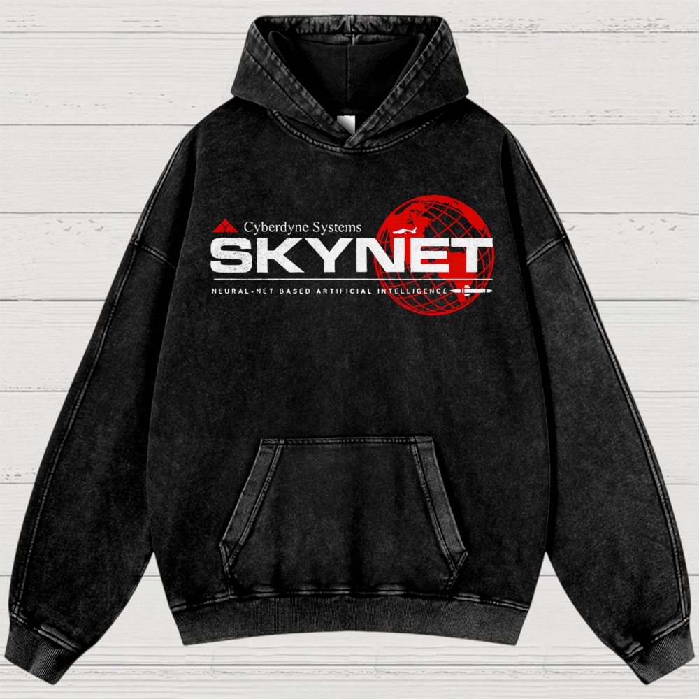 Skynet Cyberdyne Systems Washed Hoodies 