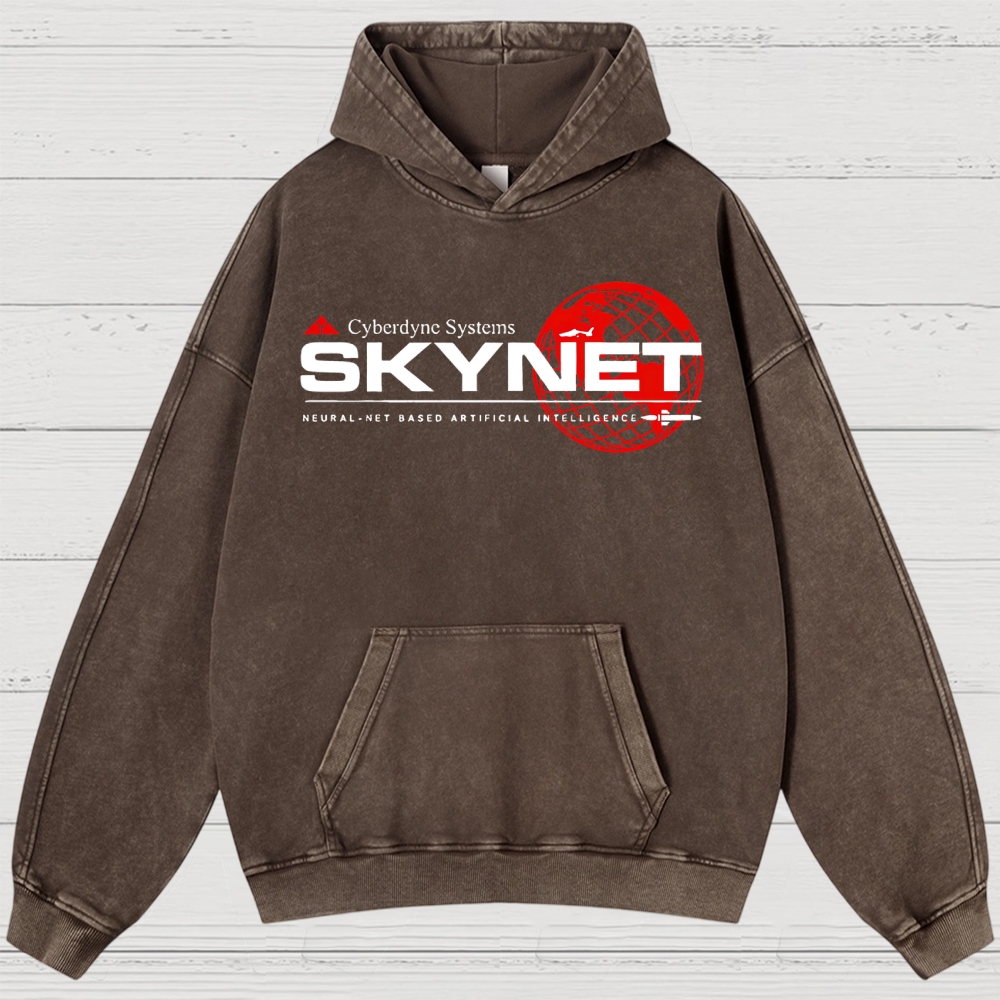 Skynet Cyberdyne Systems Washed Hoodies 