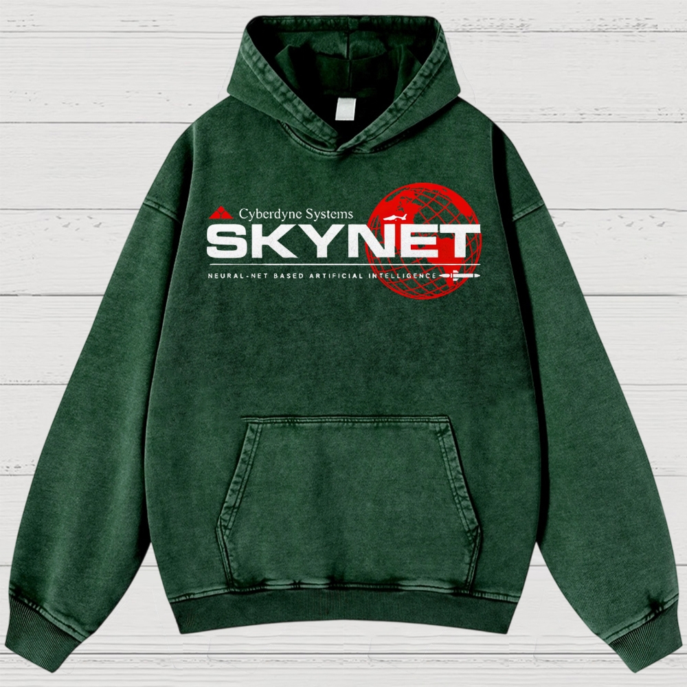 Skynet Cyberdyne Systems Washed Hoodies 