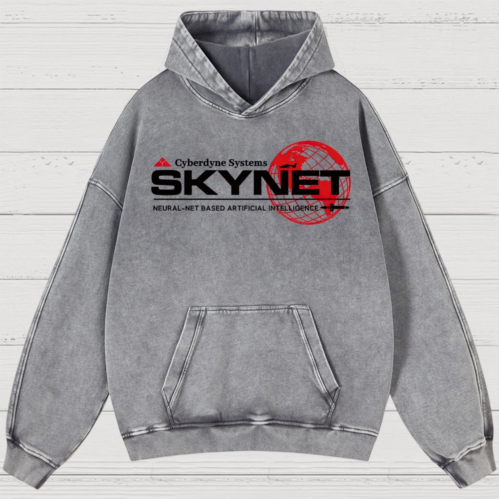 Skynet Cyberdyne Systems Washed Hoodies 