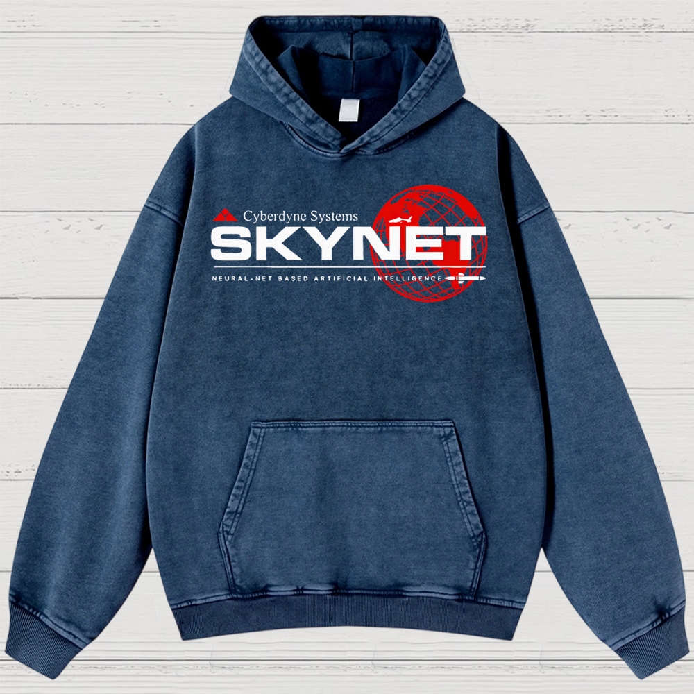 Skynet Cyberdyne Systems Washed Hoodies 