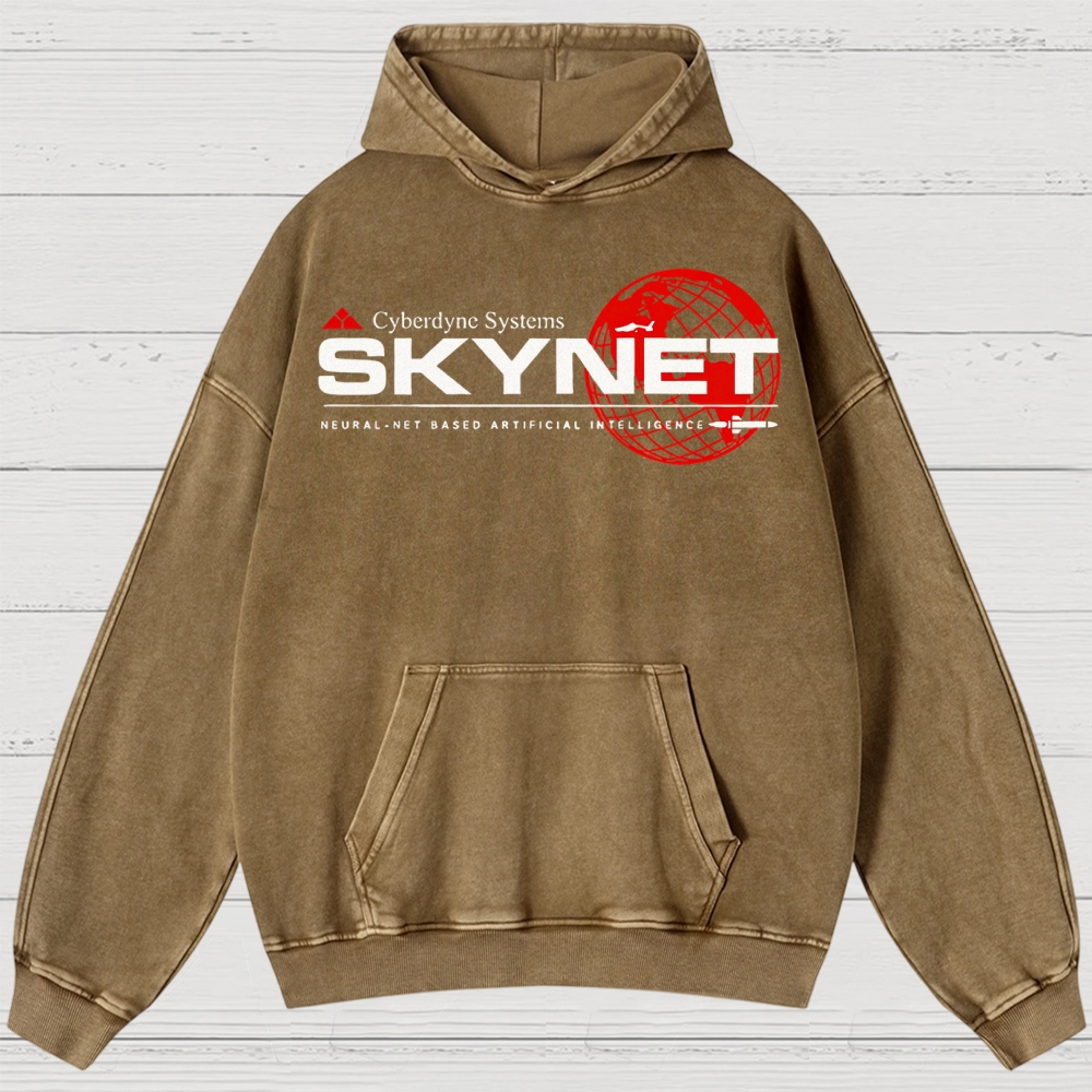 Skynet Cyberdyne Systems Washed Hoodies 