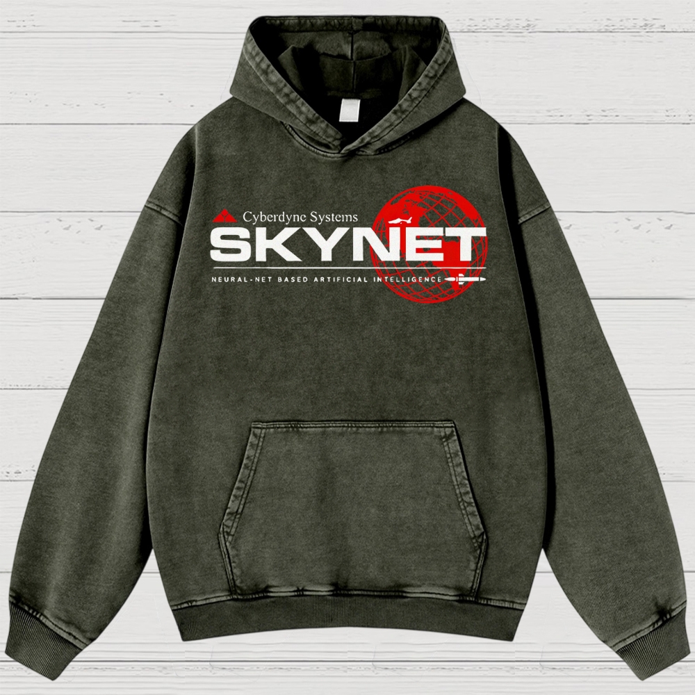 Skynet Cyberdyne Systems Washed Hoodies 