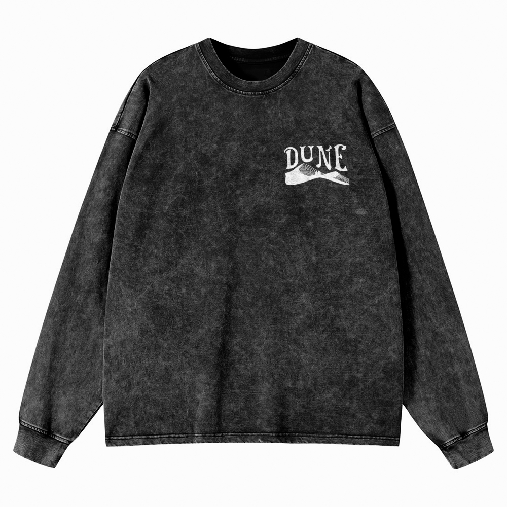 Arrakis Desert Retro Washed Long-Sleeved T-Shirt