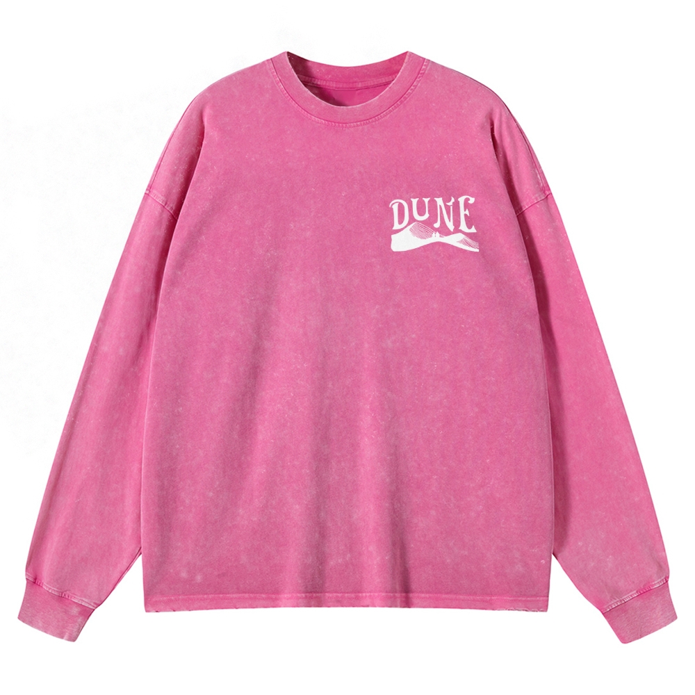 Arrakis Desert Retro Washed Long-Sleeved T-Shirt
