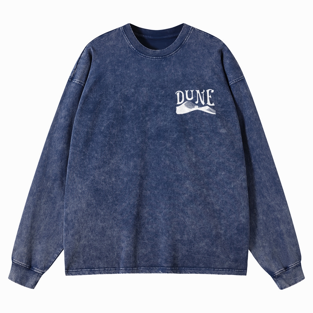 Arrakis Desert Retro Washed Long-Sleeved T-Shirt