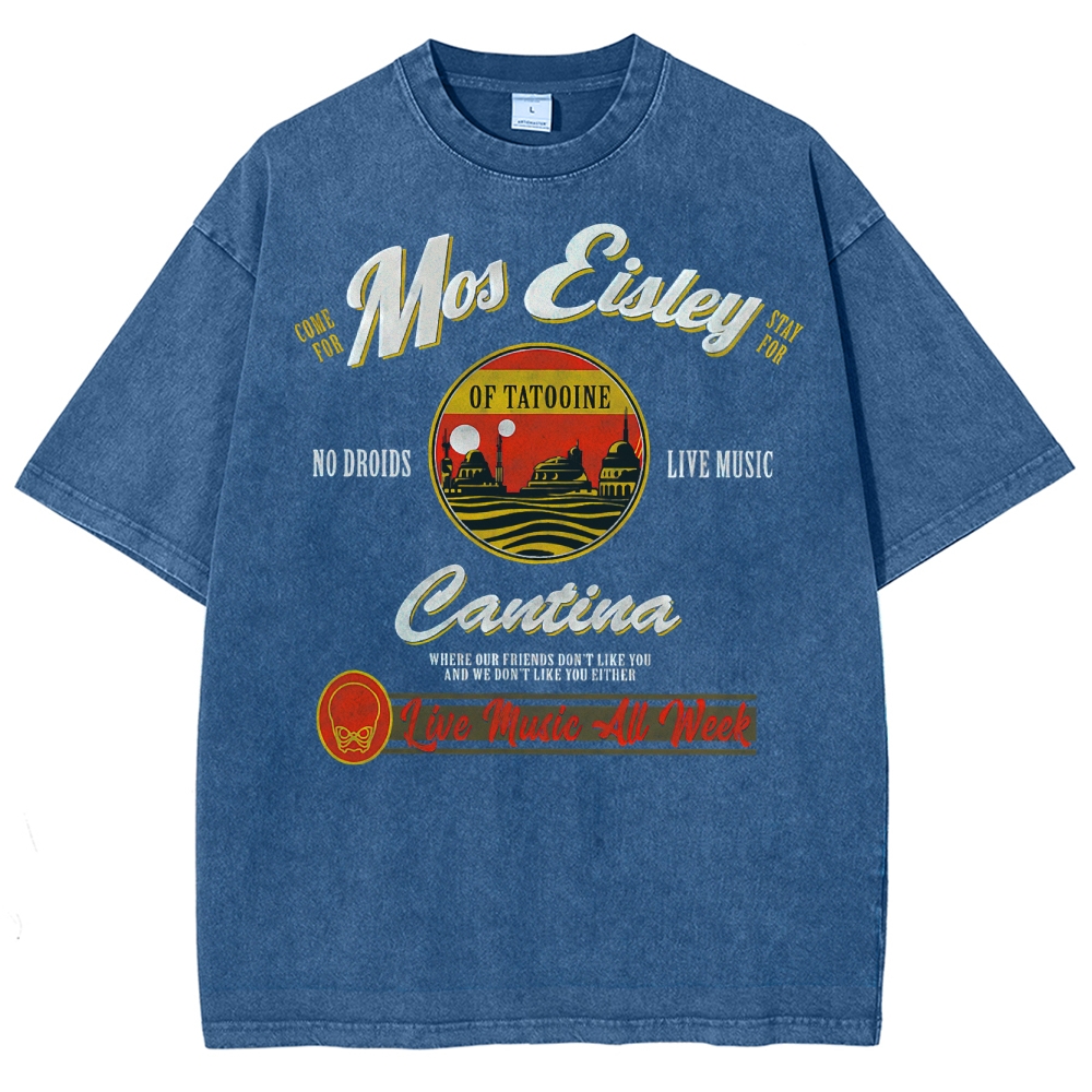 Retro Sci-Fi Tavern Washed T-Shirt 