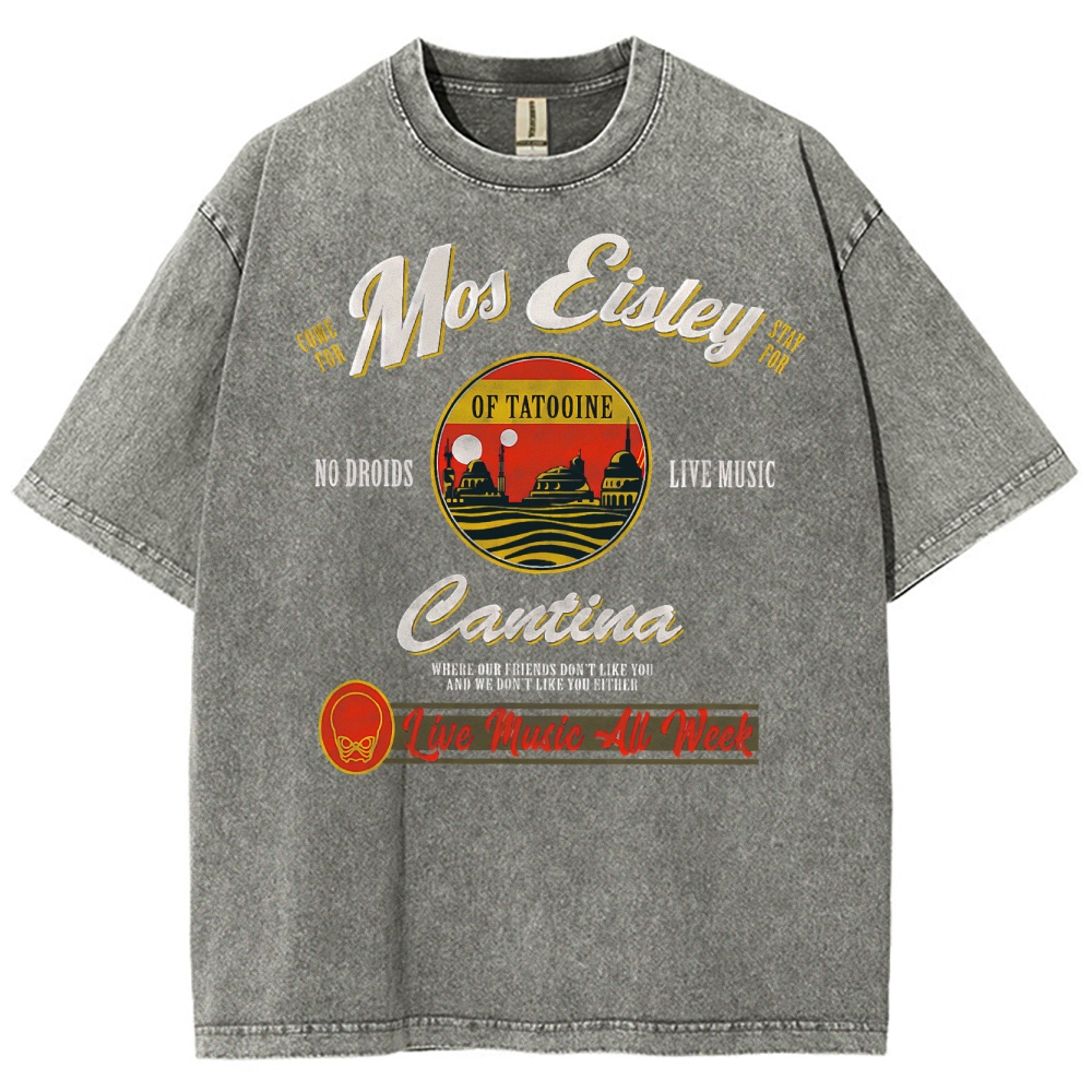 Retro Sci-Fi Tavern Washed T-Shirt 