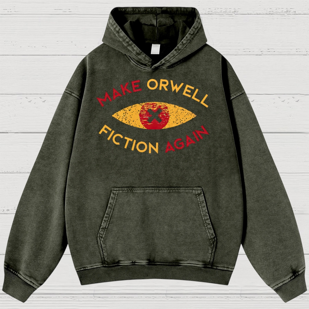 Surveillance Eye Washed Hoodies 