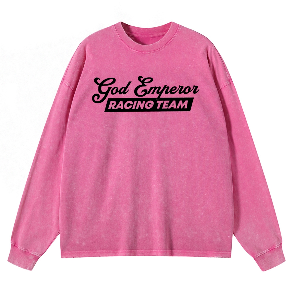 Leto II Ixian Cart Racing Retro Washed T-Shirt Washed Long-Sleeved T-Shirt