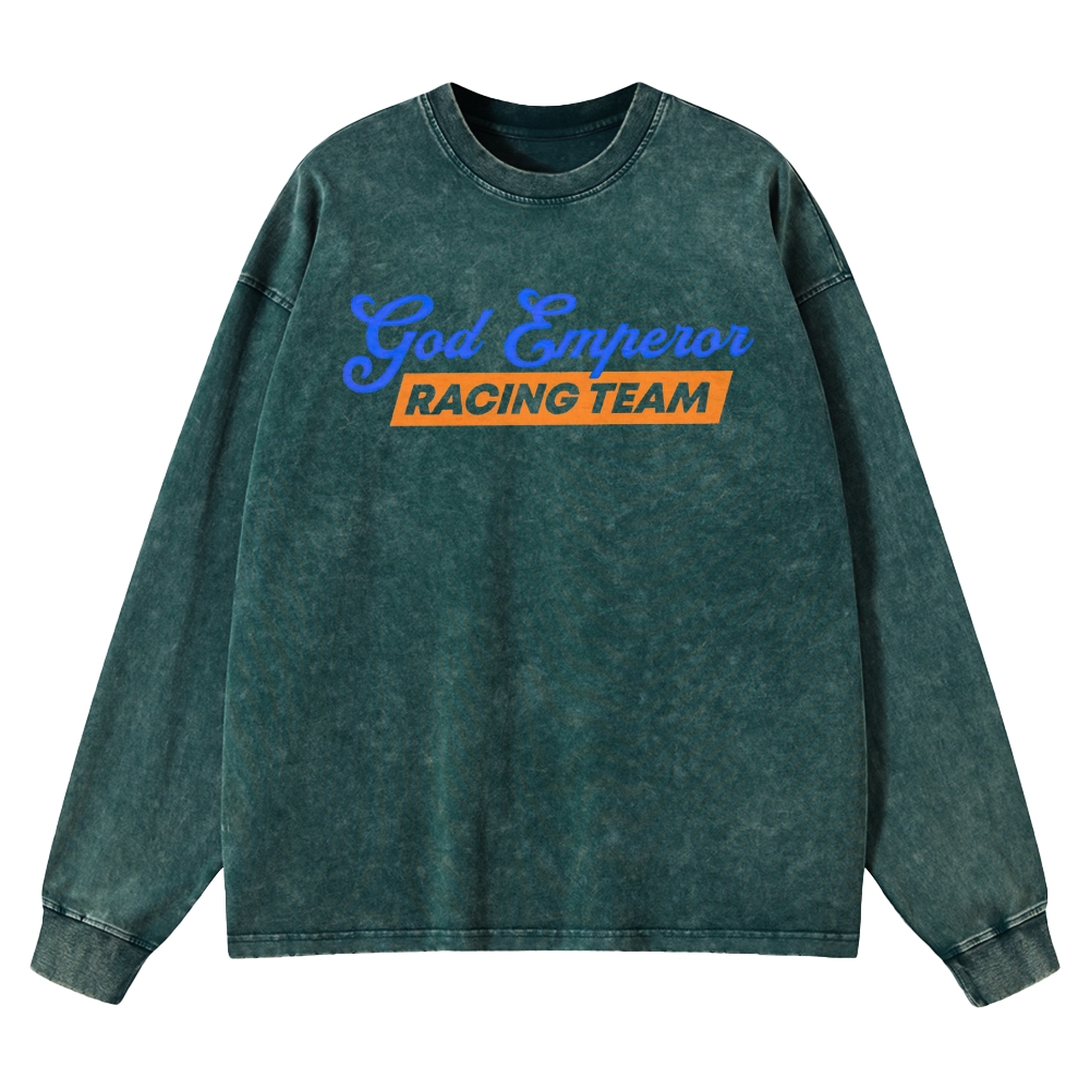 Leto II Ixian Cart Racing Retro Washed T-Shirt Washed Long-Sleeved T-Shirt