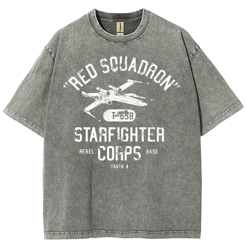 Retro Space Rebel Military Washed T-Shirt