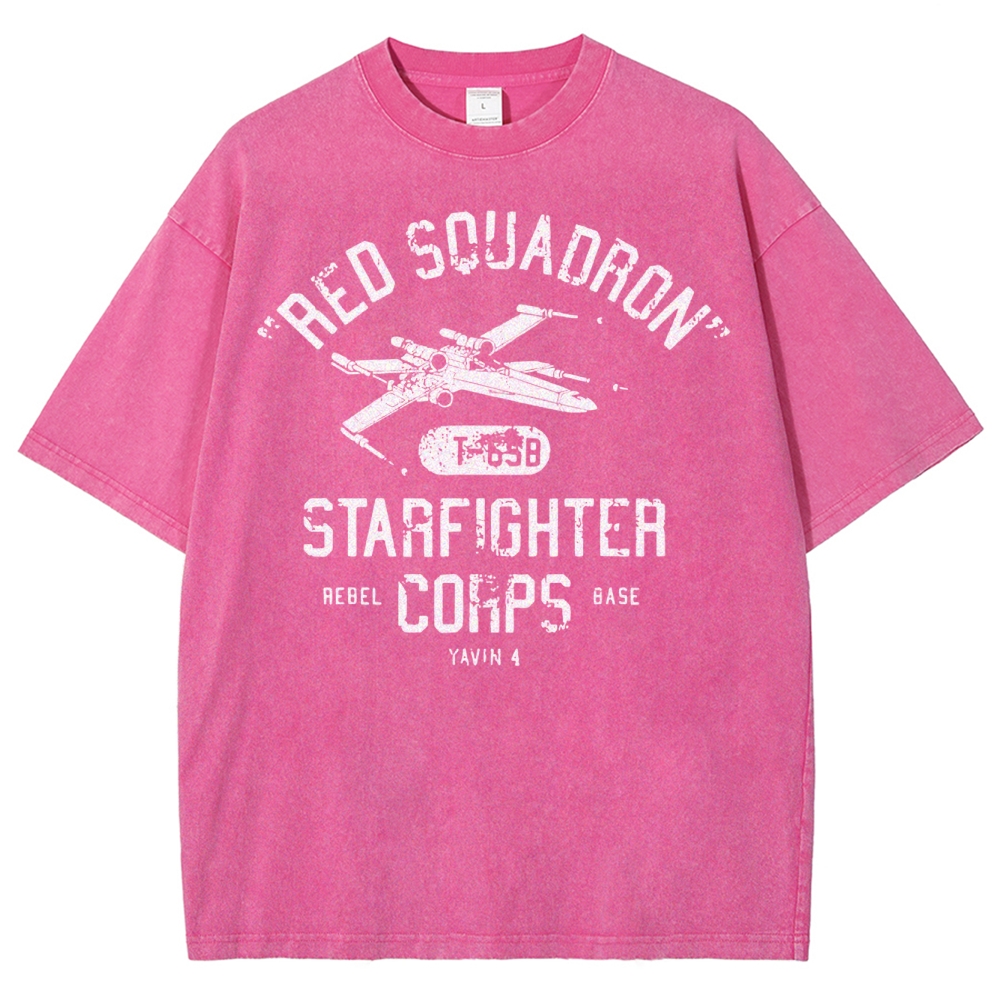 Retro Space Rebel Military Washed T-Shirt
