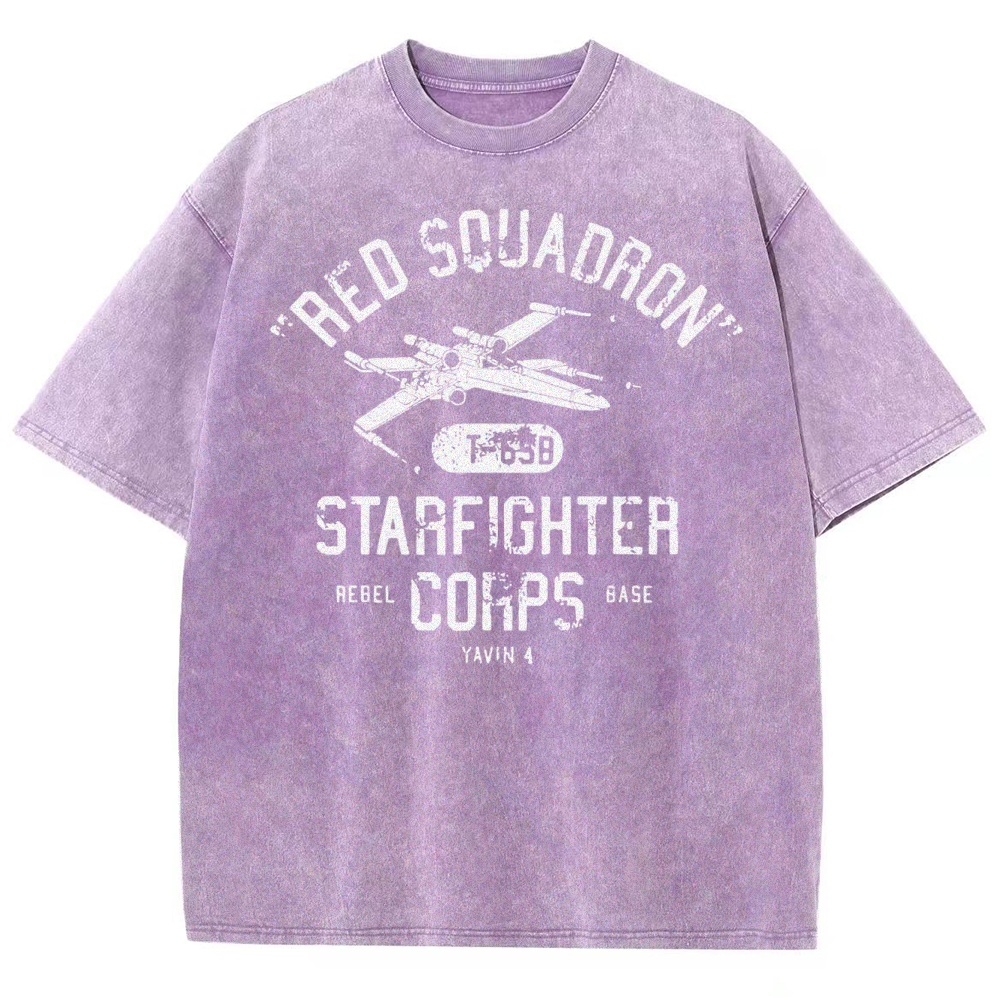 Retro Space Rebel Military Washed T-Shirt