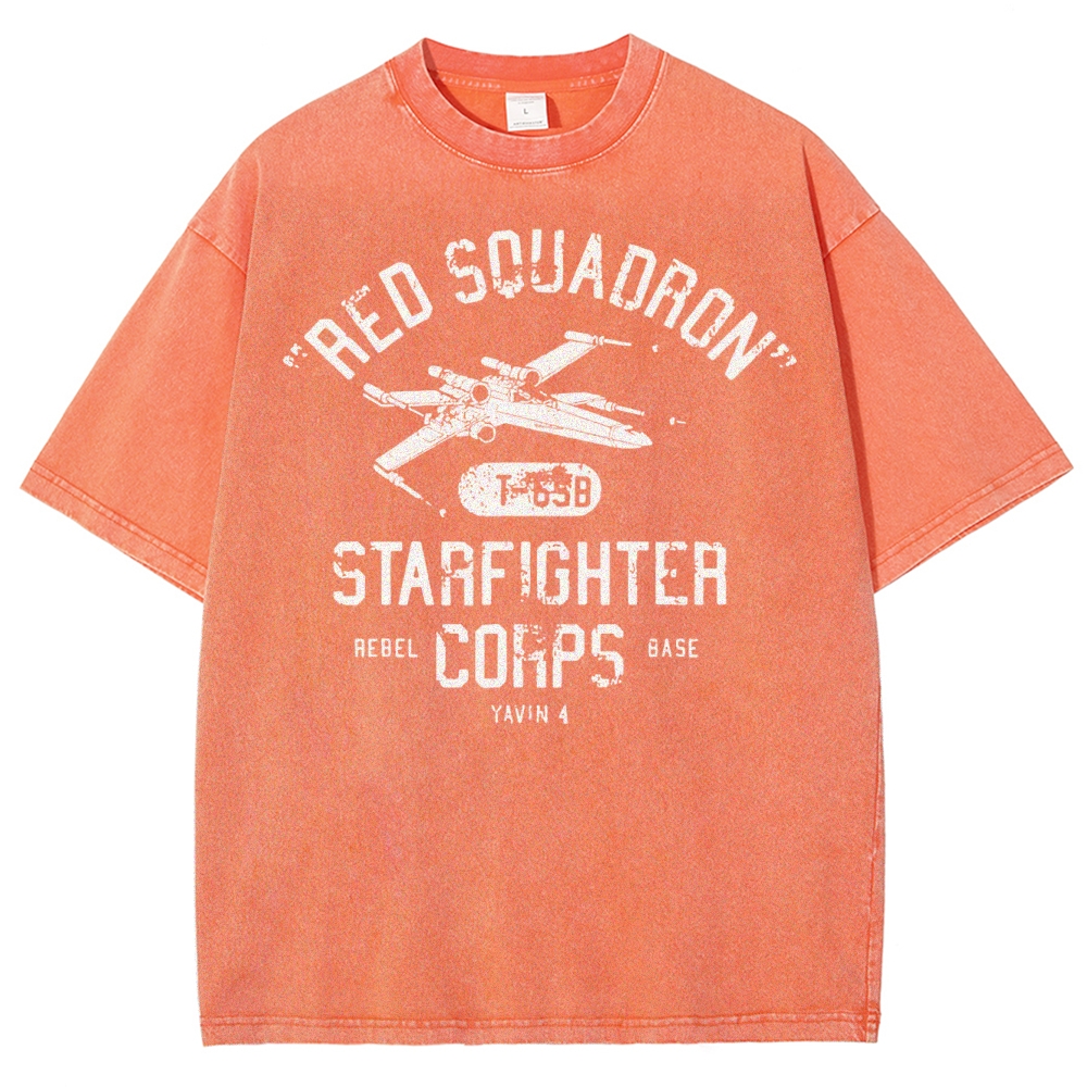 Retro Space Rebel Military Washed T-Shirt