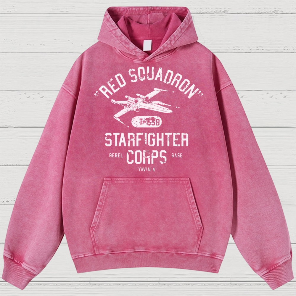 Retro Space Rebel Military Washed Hoodies 