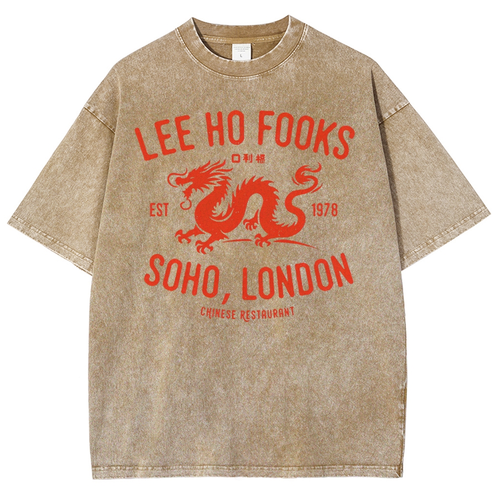 Vintage Chinatown Dragon Washed T-Shirt 