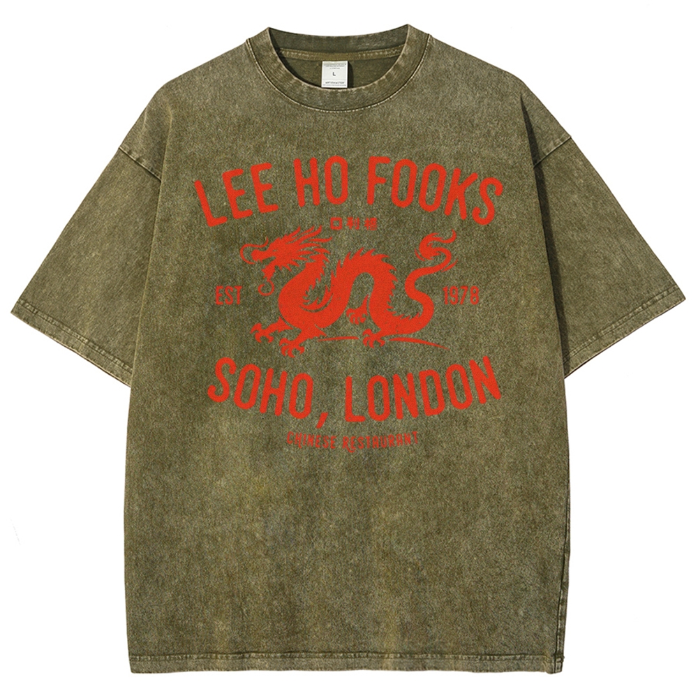 Vintage Chinatown Dragon Washed T-Shirt 