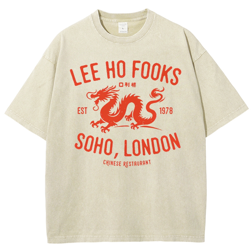 Vintage Chinatown Dragon Washed T-Shirt 