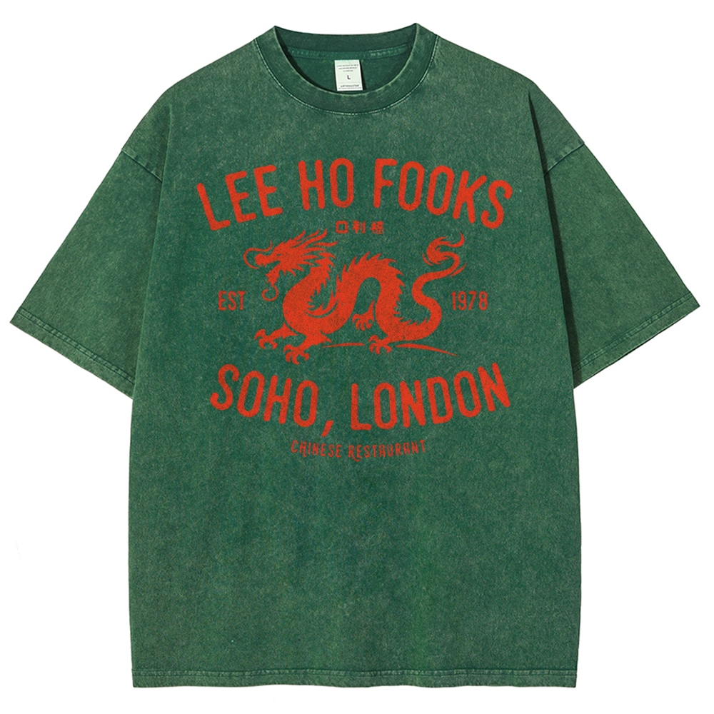 Vintage Chinatown Dragon Washed T-Shirt 