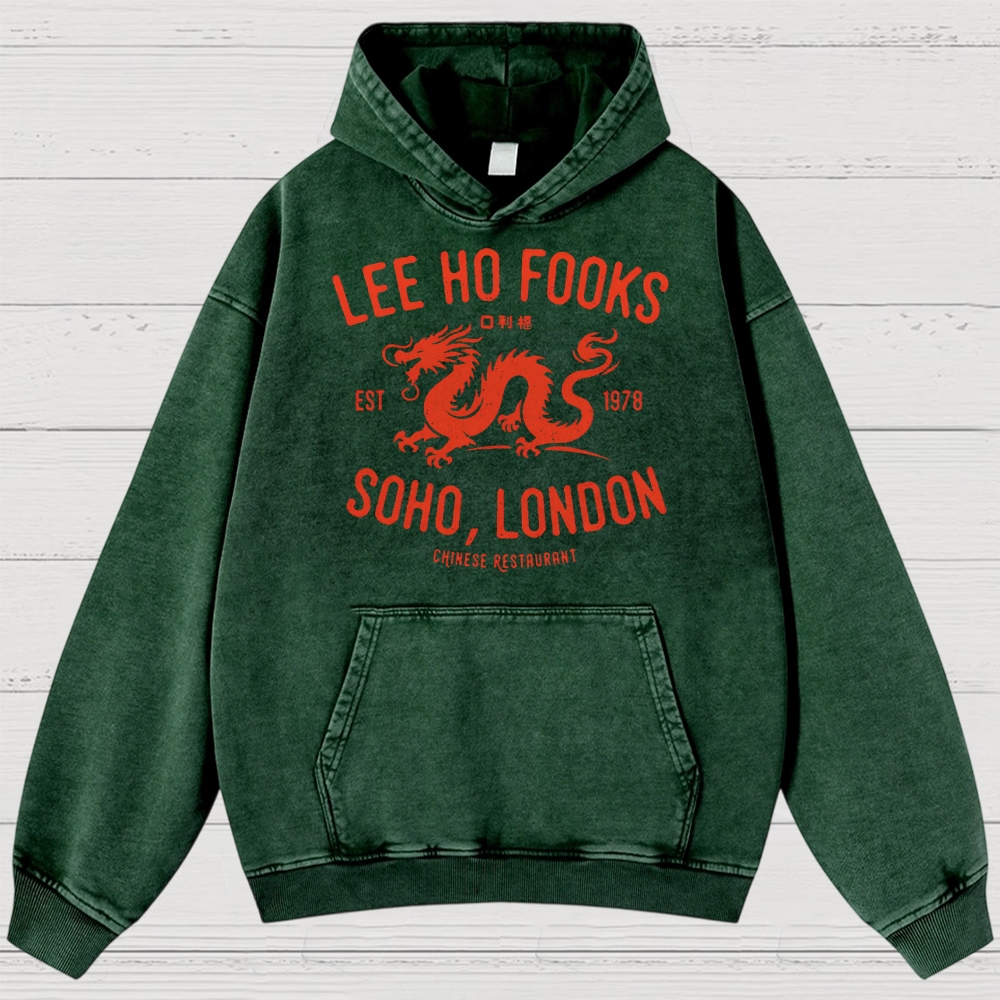 Vintage Chinatown Dragon Washed Hoodies 