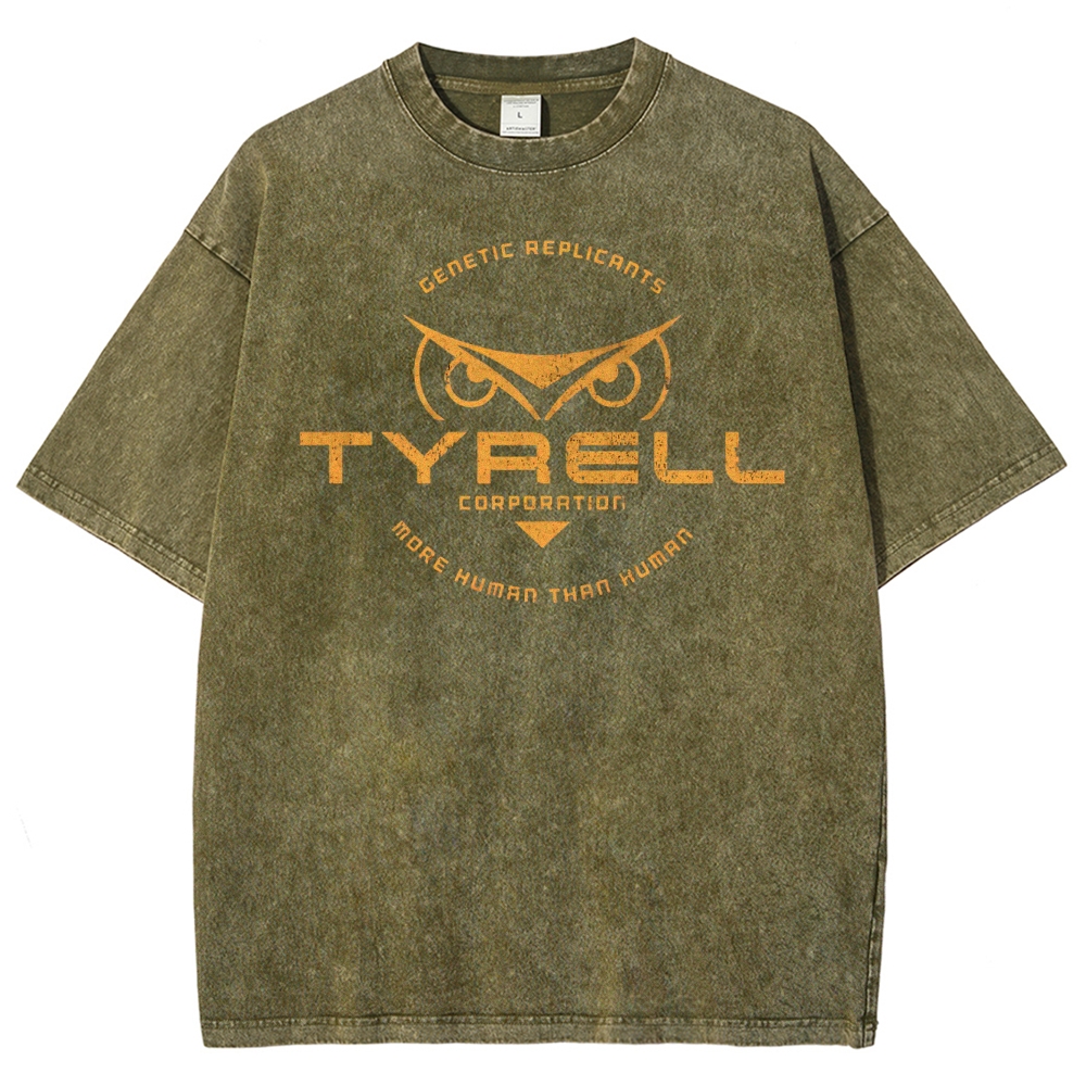 Replicant Division Owl Emblem Washed T-Shirt 